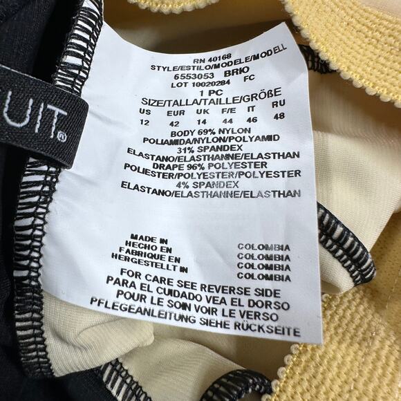 Miraclesuit NWOT Brio One Piece in Zari Swimsuit Size 12 Underwire Bra Slimming - Picture 6 of 9